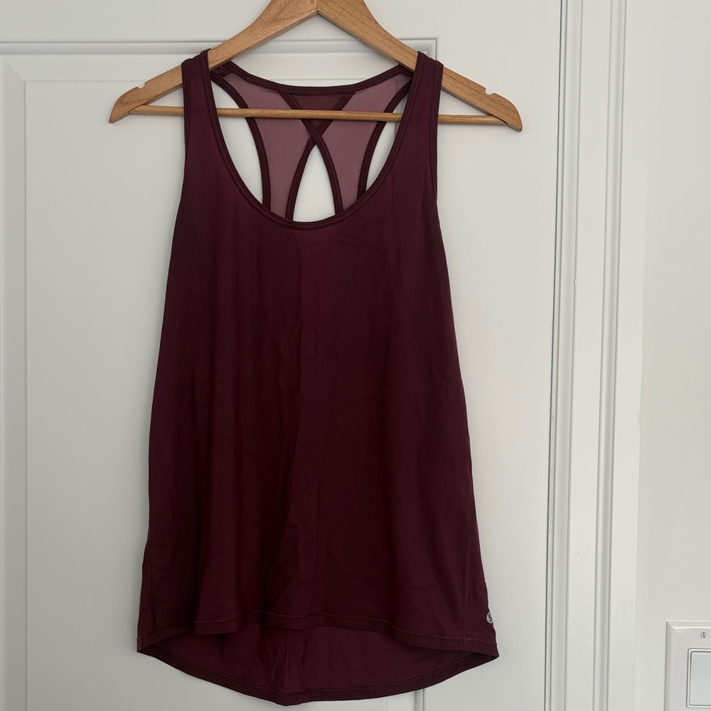Lululemon Burgundy Tank Top